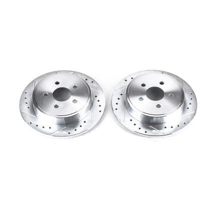 PowerStop Power Stop 03-07 Chrysler PT Cruiser Rear Evolution Drilled & Slotted Rotors - Pair AR8353XPR