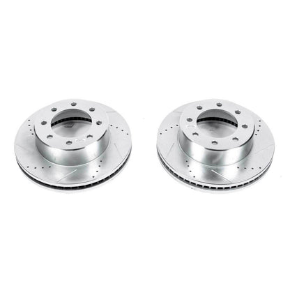 PowerStop Power Stop 09-10 Dodge Ram 2500 Front Evolution Drilled & Slotted Rotors - Pair AR8373XPR