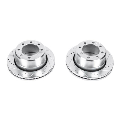PowerStop Power Stop 09-10 Dodge Ram 2500 Rear Evolution Drilled & Slotted Rotors - Pair AR8374XPR