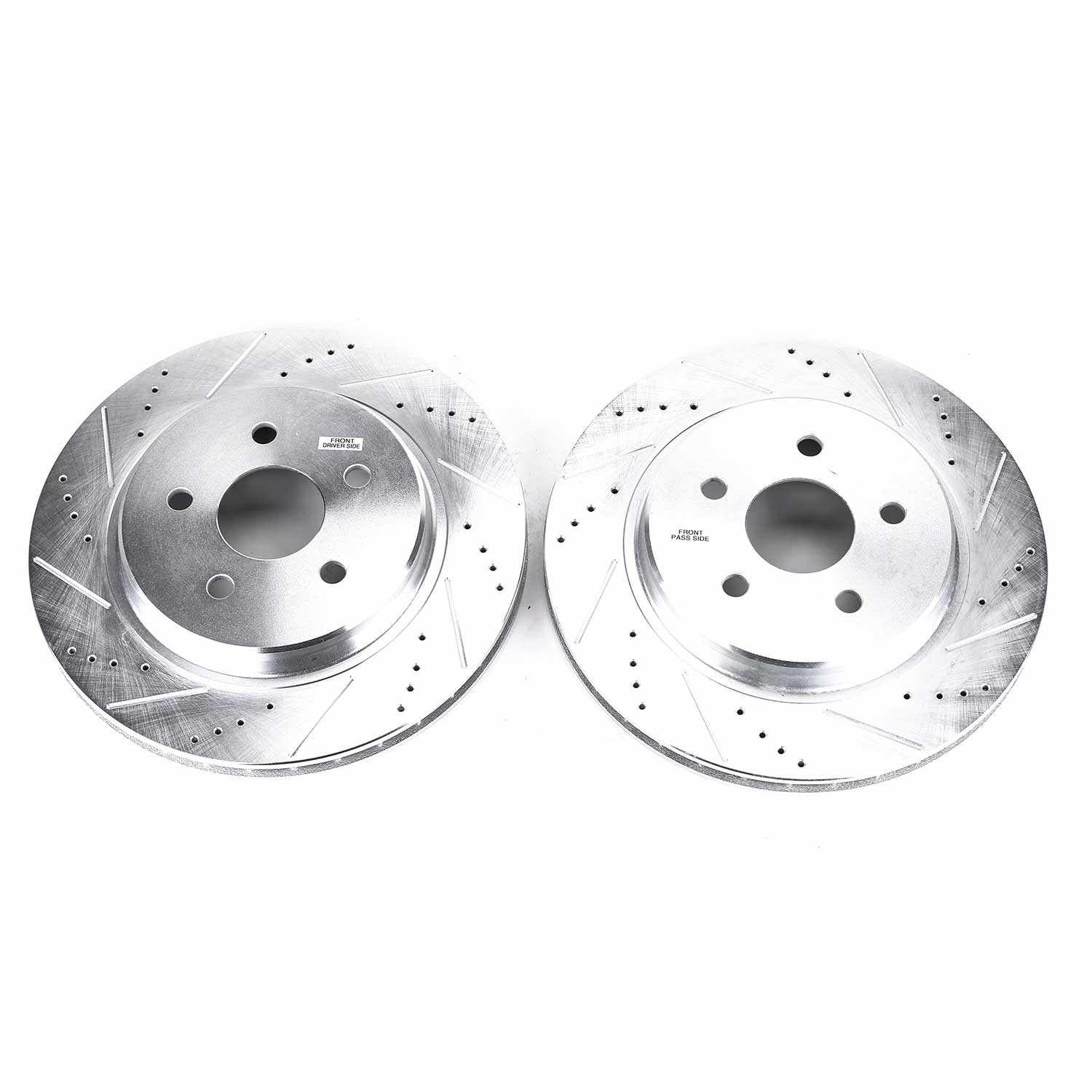 PowerStop Power Stop Jeep Wrangler BBK Front Drilled & Slotted Rotor - Pair AR8384XPR