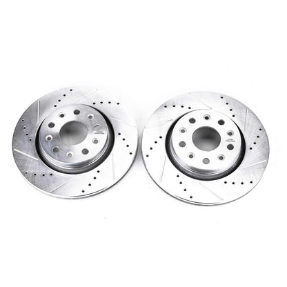 PowerStop Power Stop 18-19 Jeep Wrangler Front Evolution Drilled & Slotted Rotors - Pair AR8386XPR
