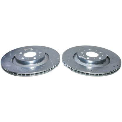 PowerStop Power Stop 20-24 Tesla Y Rear Drilled & Slotted Rotor - Pair AR84012XPR