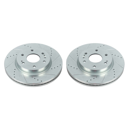 Power Stop 19-20 Chevrolet Silverado 1500 Front Evolution Drilled & Slotted Rotors - Pair AR84103XPR