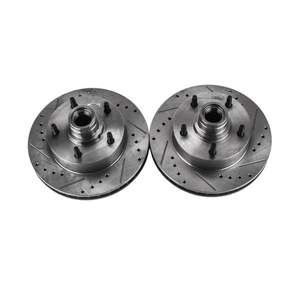 PowerStop Power Stop 86-93 Ford E-150 Front Evolution Drilled & Slotted Rotors - Pair AR8501XPR