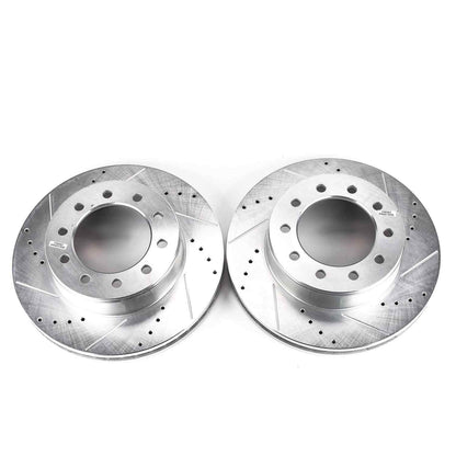 PowerStop Power Stop 05-16 Ford F-450 Super Duty Front Evolution Drilled & Slotted Rotors - Pair AR85113XPR