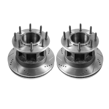 PowerStop Power Stop 05-07 Ford F-350 Super Duty Front Evolution Drilled & Slotted Rotors - Pair AR85117XPR