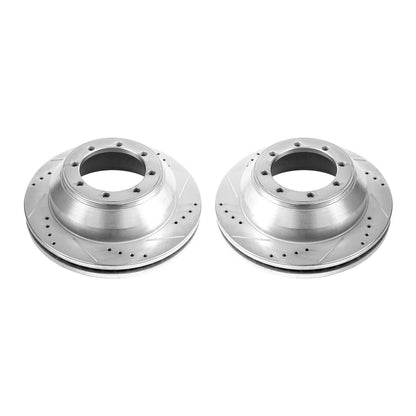 PowerStop Power Stop 08-19 Ford E-350 Super Duty Rear Evolution Drilled & Slotted Rotors - Pair AR85125XPR