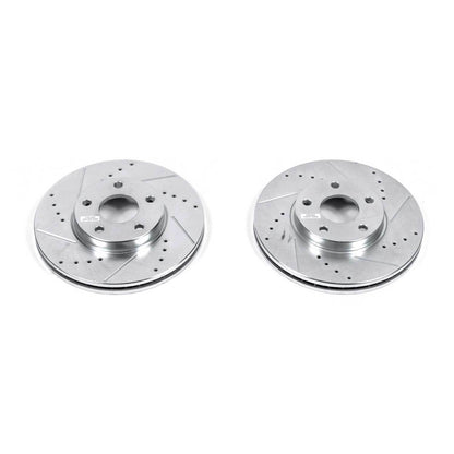 PowerStop Power Stop 10-13 Ford Transit Connect Front Evolution Drilled & Slotted Rotors - Pair AR85132XPR
