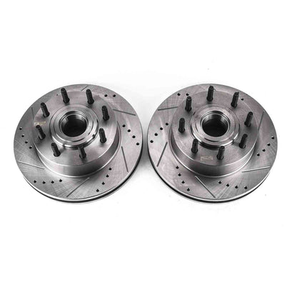PowerStop Power Stop 06-12 Ford F-250 Super Duty Front Evolution Drilled & Slotted Rotors - Pair AR85138XPR