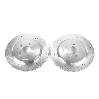 PowerStop Power Stop 13-19 Ford Explorer Rear Evolution Drilled & Slotted Rotors - Pair AR85142XPR