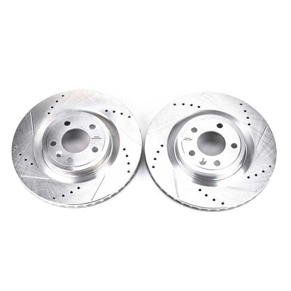 PowerStop Power Stop 11-14 Ford Mustang Front Evolution Drilled & Slotted Rotors - Pair AR85144XPR