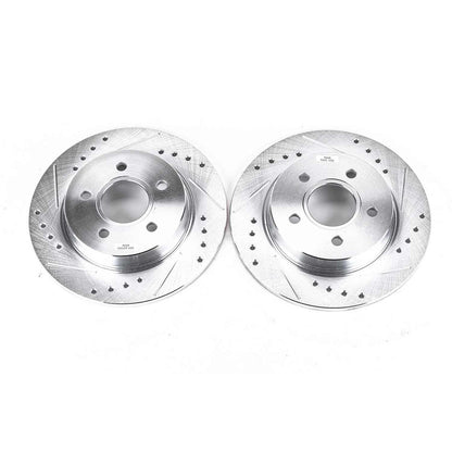 PowerStop Power Stop 12-18 Ford Focus Rear Evolution Drilled & Slotted Rotors - Pair AR85145XPR