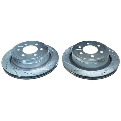 PowerStop Power Stop 12-18 Ford F-150 Rear Evolution Drilled & Slotted Rotors - Pair AR85148XPR