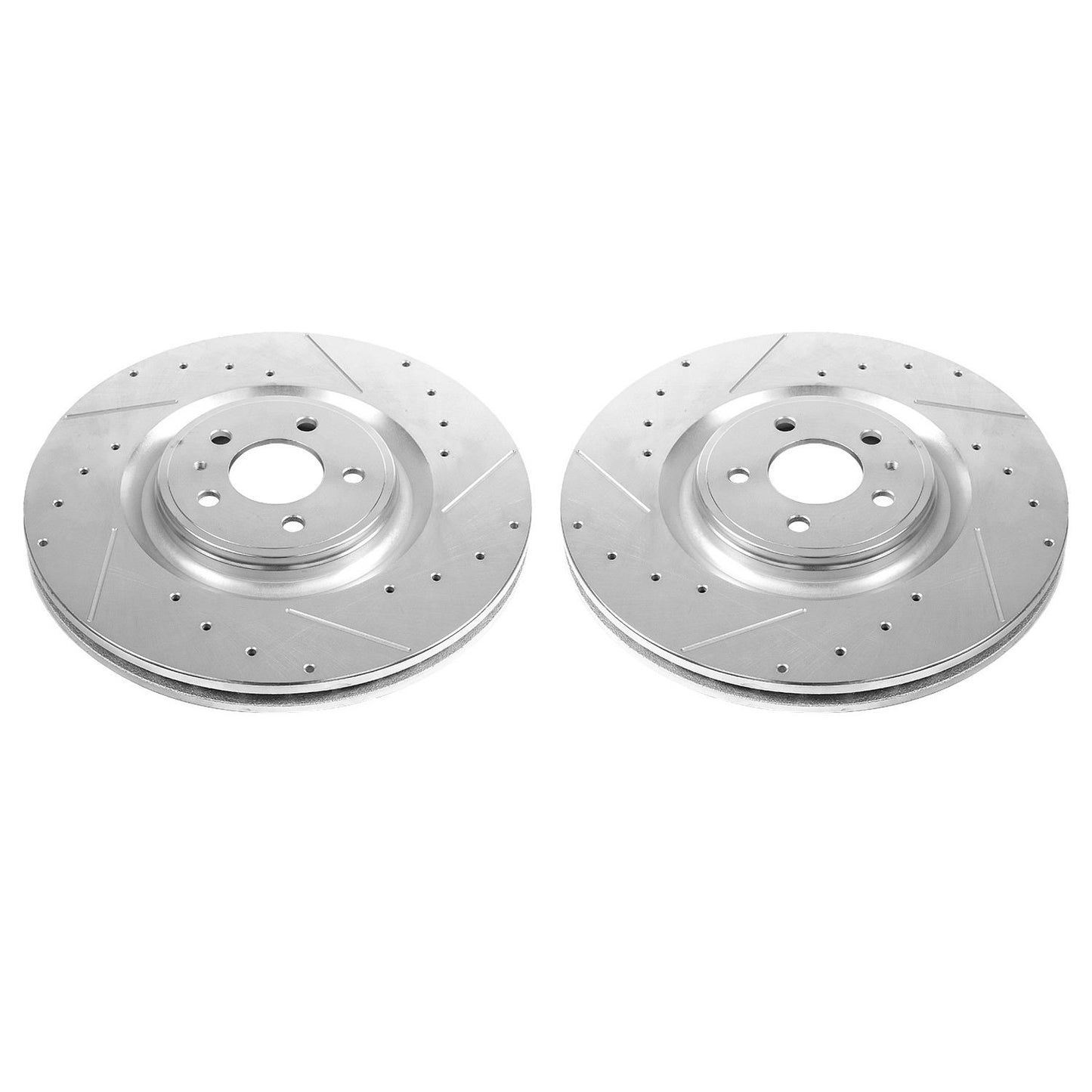 PowerStop Power Stop 13-14 Ford Mustang Front Evolution Drilled & Slotted Rotors - Pair AR85151XPR