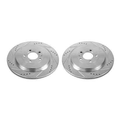 PowerStop Power Stop 13-14 Ford Mustang Rear Evolution Drilled & Slotted Rotors - Pair AR85152XPR