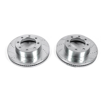 PowerStop Power Stop 13-19 Ford F-250 Super Duty Front Evolution Drilled & Slotted Rotors - Pair AR85153XPR