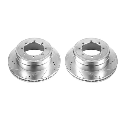 PowerStop Power Stop 13-19 Ford F-350 Super Duty Rear Evolution Drilled & Slotted Rotors - Pair AR85154XPR