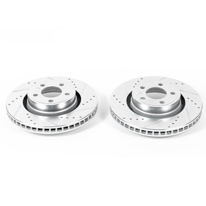 PowerStop Power Stop 15-19 Ford Mustang Front Evolution Drilled & Slotted Rotors - Pair AR85158XPR