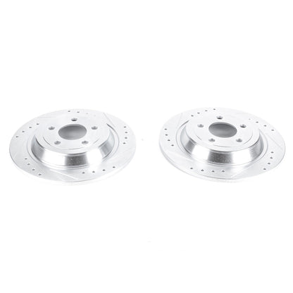 PowerStop Power Stop 15-19 Ford Mustang Rear Evolution Drilled & Slotted Rotors - Pair AR85161XPR