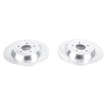 PowerStop Power Stop 15-19 Ford Mustang Rear Evolution Drilled & Slotted Rotors - Pair AR85161XPR