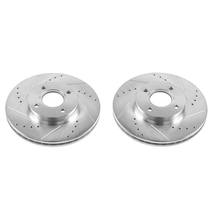 PowerStop Power Stop 14-19 Ford Fiesta Front Evolution Drilled & Slotted Rotors - Pair AR85167XPR