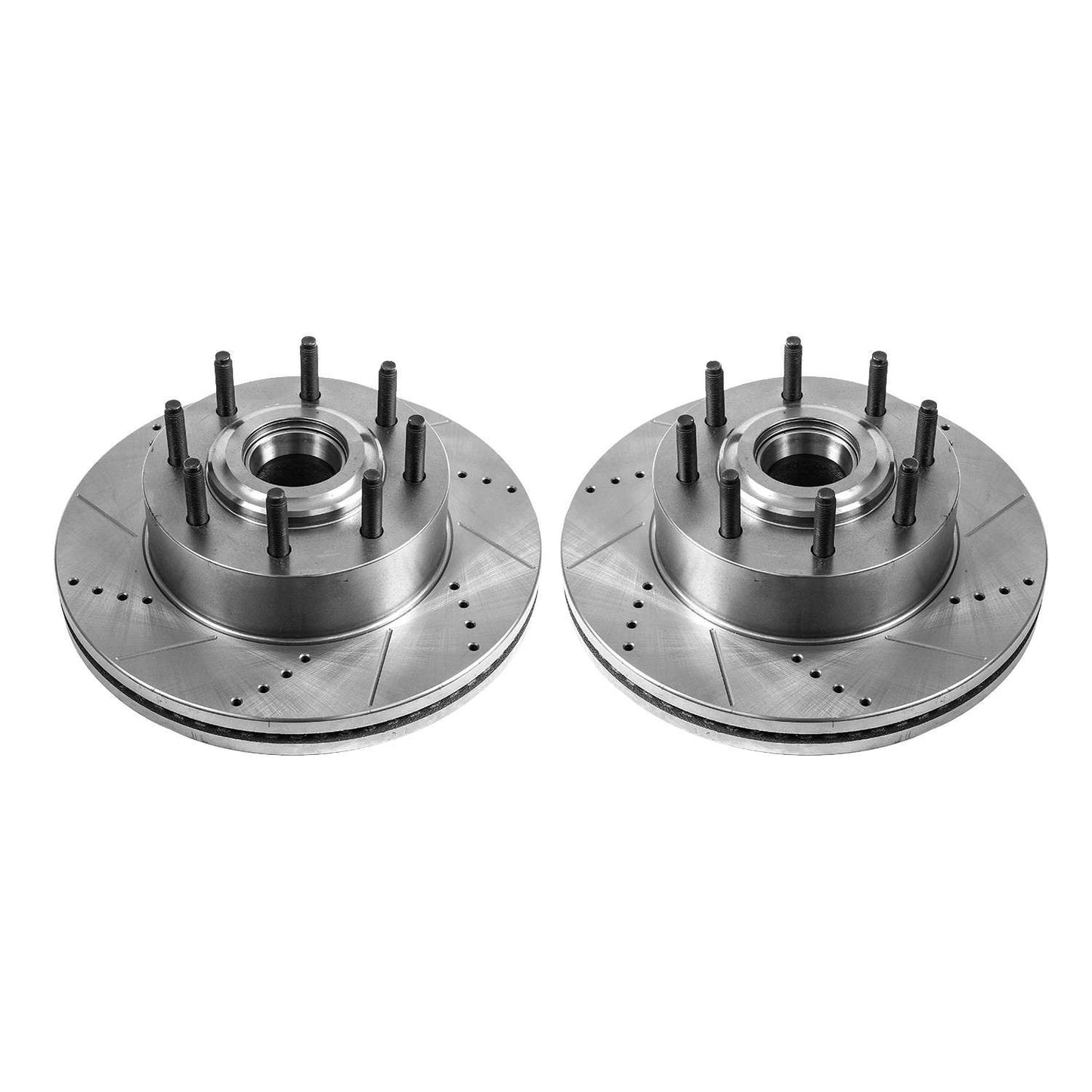 PowerStop Power Stop 13-19 Ford F-250 Super Duty Front Evolution Drilled & Slotted Rotors - Pair AR85169XPR