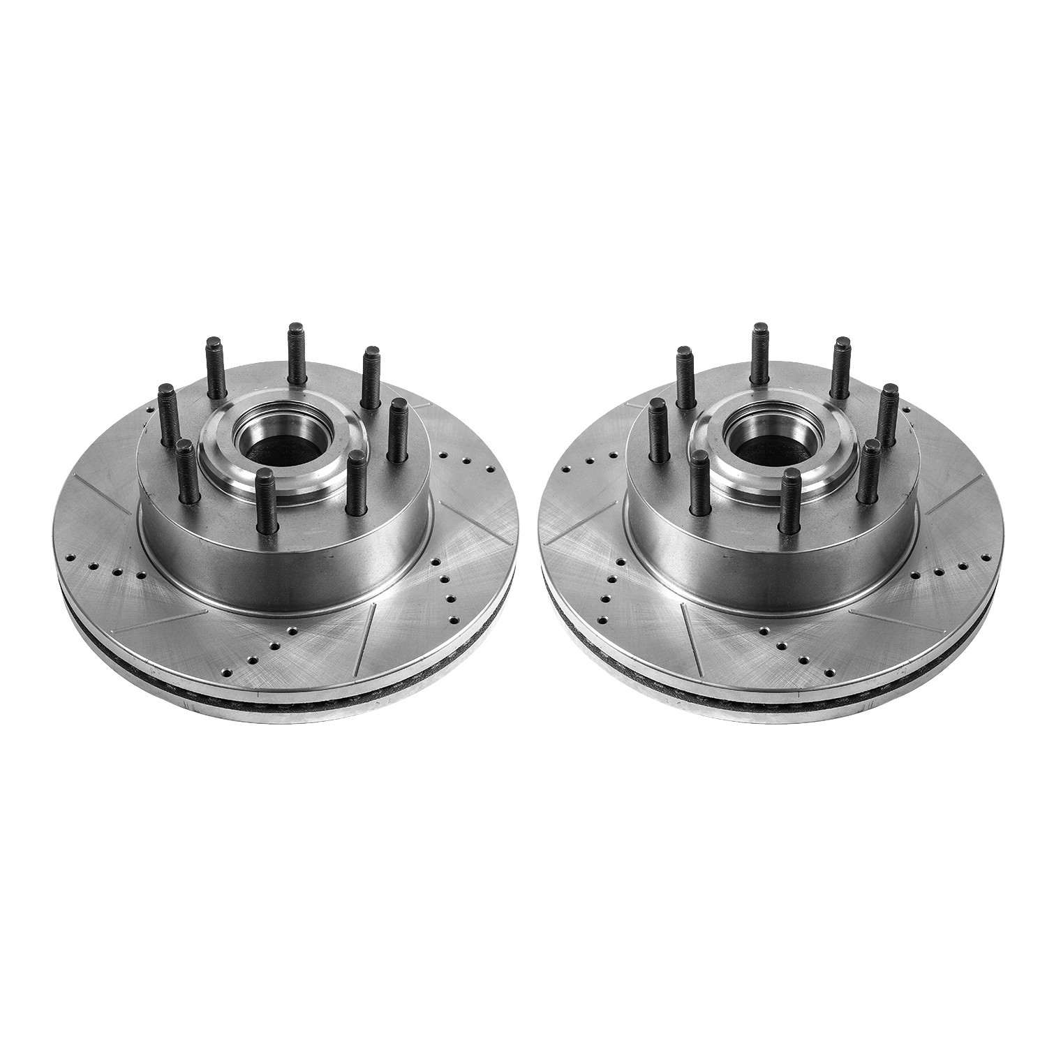 PowerStop Power Stop 13-19 Ford F-250 Super Duty Front Evolution Drilled & Slotted Rotors - Pair AR85169XPR
