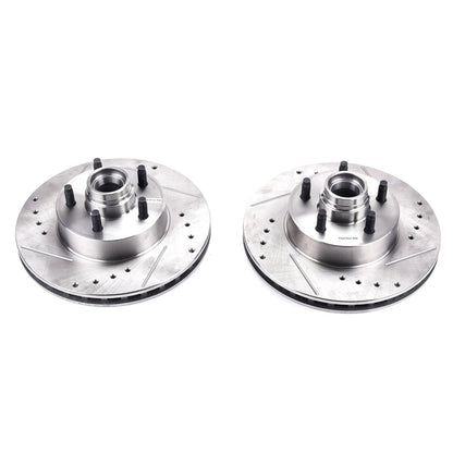 PowerStop Power Stop 10-11 Ford Ranger Front Evolution Drilled & Slotted Rotors - Pair AR85172XPR