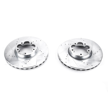 PowerStop Power Stop 15-19 Ford Transit-350 HD Front Evolution Drilled & Slotted Rotors - Pair AR85177XPR