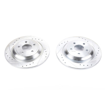 PowerStop Power Stop 16-18 Ford Focus Rear Evolution Drilled & Slotted Rotors - Pair AR85181XPR