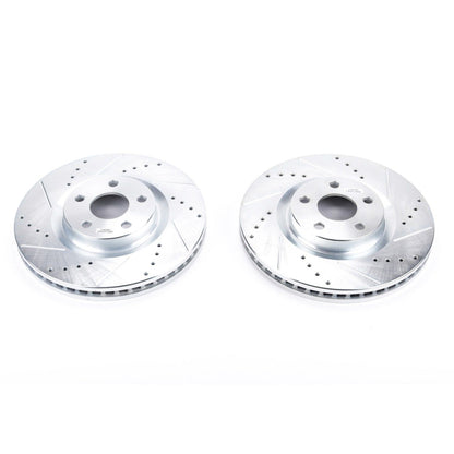 PowerStop Power Stop 15-19 Ford Edge Front Evolution Drilled & Slotted Rotors - Pair AR85182XPR