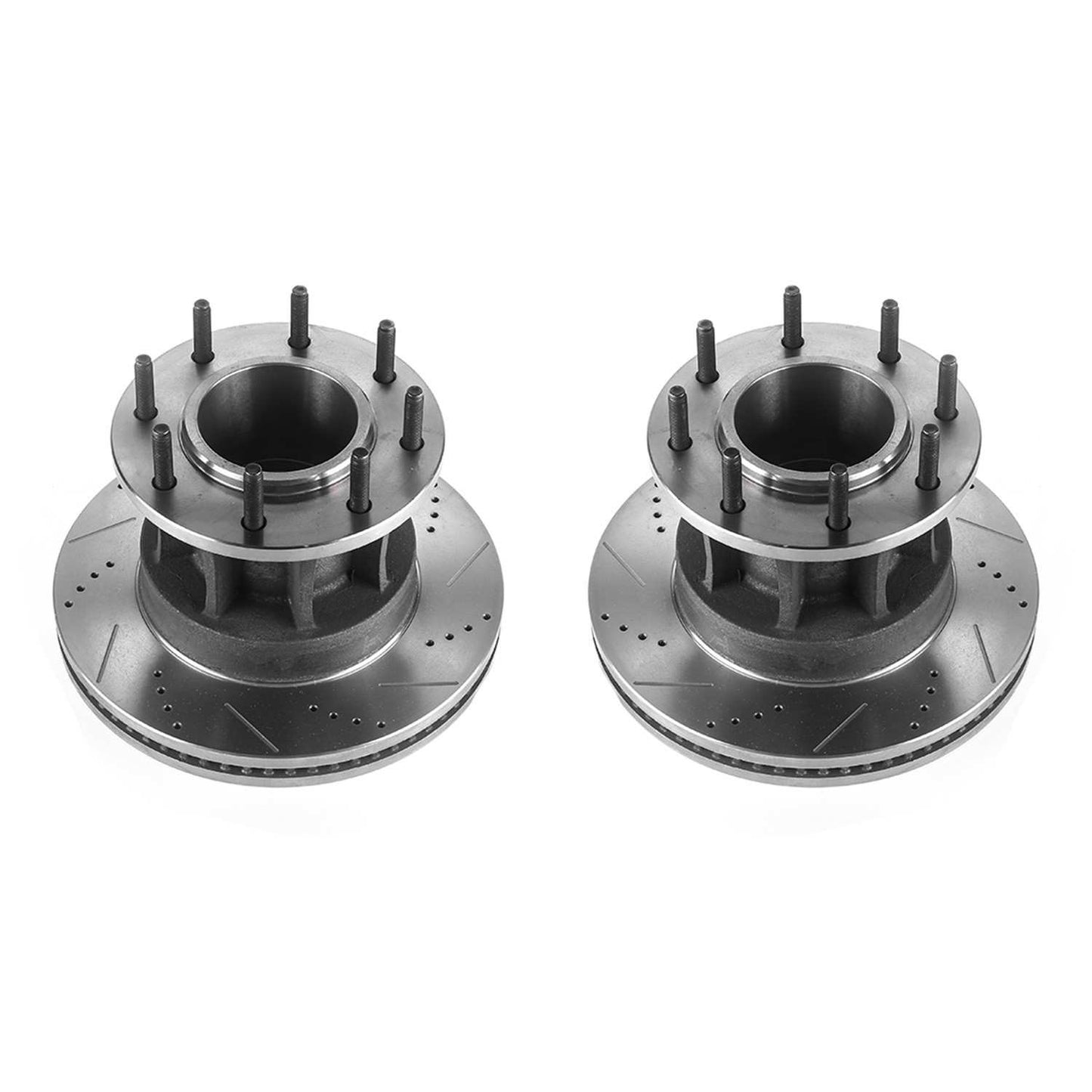 PowerStop Power Stop 17-19 Ford F-350 Super Duty Front Evolution Drilled & Slotted Rotors - Pair AR85188XPR