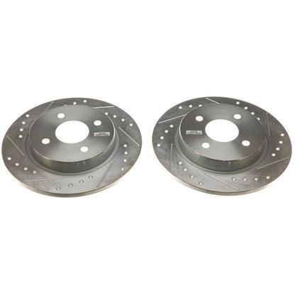 PowerStop Power Stop 2018 Ford EcoSport Rear Evolution Drilled & Slotted Rotors - Pair AR85193XPR
