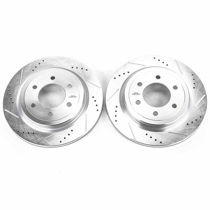 PowerStop Power Stop 18-19 Ford Expedition Rear Evolution Drilled & Slotted Rotors - Pair AR85195XPR