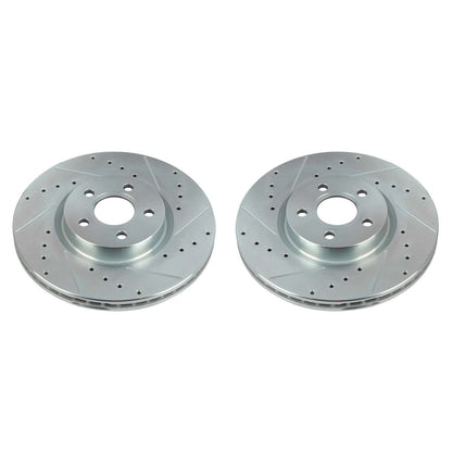 Power Stop 18-20 Ford Transit Connect Front Evolution Drilled & Slotted Rotors - Pair AR85196XPR