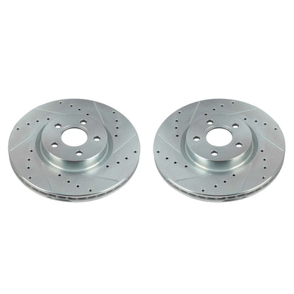 Power Stop 18-20 Ford Transit Connect Front Evolution Drilled & Slotted Rotors - Pair AR85196XPR