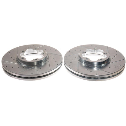 PowerStop Power Stop 22-24 Ford E-Transit Front Drilled & Slotted Rotor (Pair) AR85215XPR