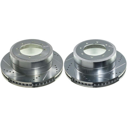 PowerStop Power Stop 23-24 Ford F-350 Super Duty Rear Drilled & Slotted Rotors AR85225XPR