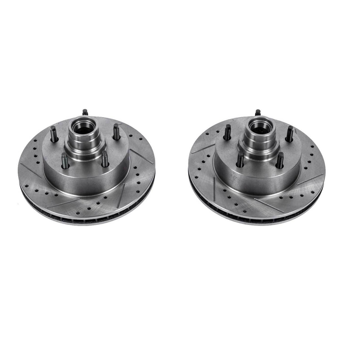 PowerStop Power Stop 2003 Ford E-150 Front Evolution Drilled & Slotted Rotors - Pair AR8539XPR