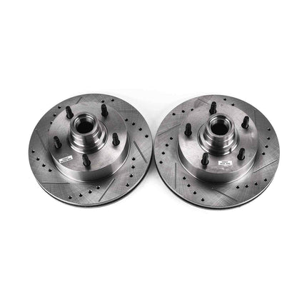 PowerStop Power Stop 2003 Ford E-150 Front Evolution Drilled & Slotted Rotors - Pair AR8540XPR