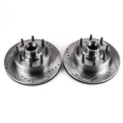 PowerStop Power Stop 2007 Ford E-150 Front Evolution Drilled & Slotted Rotors - Pair AR8546XPR