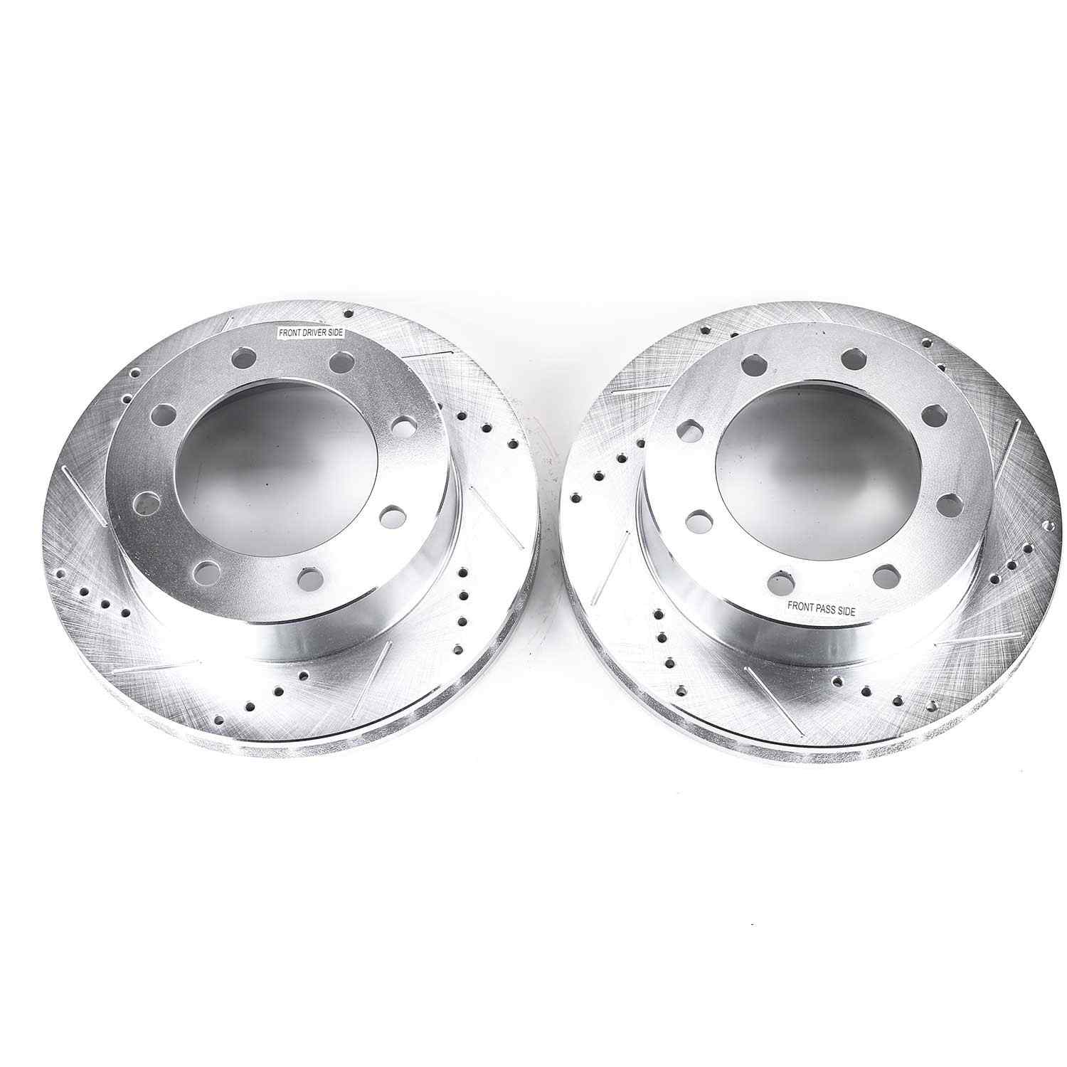 PowerStop Power Stop 1999 Ford F-250 Super Duty Front Evolution Drilled & Slotted Rotors - Pair AR8567XPR