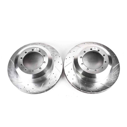 PowerStop Power Stop 99-04 Ford F53 Front or Rear Evolution Drilled & Slotted Rotors - Pair AR8569XPR