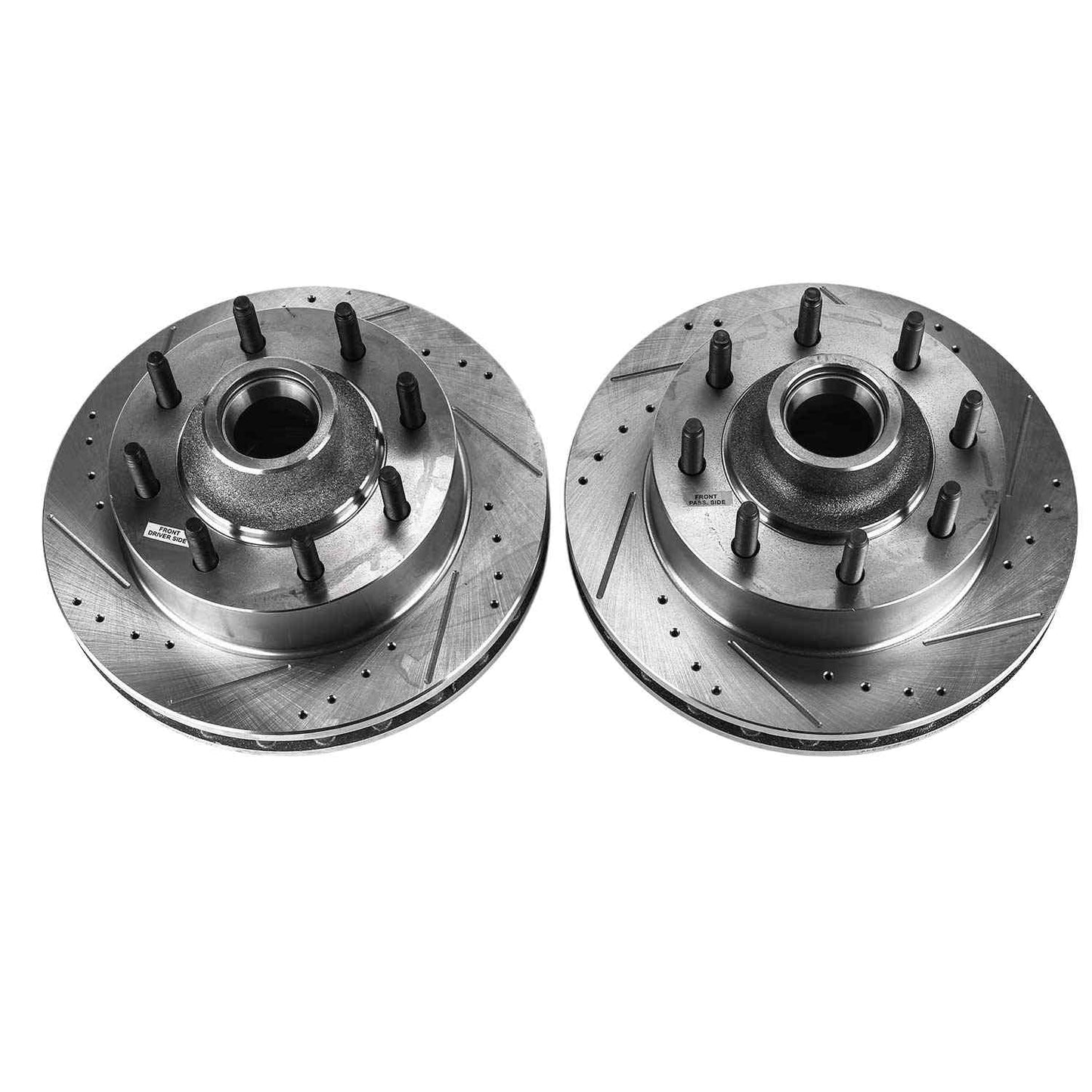 PowerStop Power Stop 99-00 Ford F-250 Super Duty Front Evolution Drilled & Slotted Rotors - Pair AR8572XPR