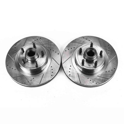 PowerStop Power Stop 01-03 Ford Explorer Sport Front Evolution Drilled & Slotted Rotors - Pair AR8585XPR