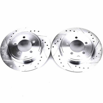PowerStop Power Stop 02-10 Ford Explorer Rear Evolution Drilled & Slotted Rotors - Pair AR8587XPR
