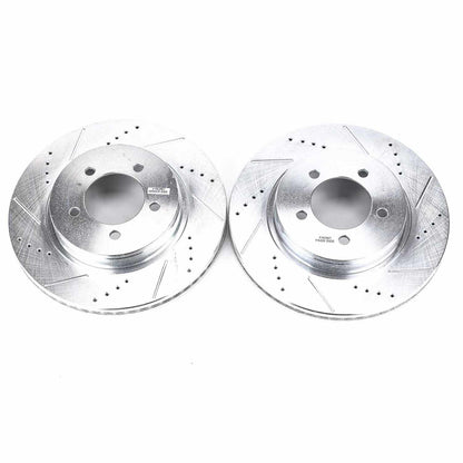 PowerStop Power Stop 02-05 Ford Explorer Front Evolution Drilled & Slotted Rotors - Pair AR8589XPR
