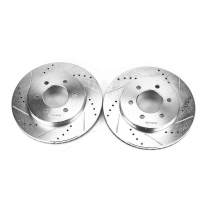 PowerStop Power Stop 04-08 Ford F-150 Front Evolution Drilled & Slotted Rotors - Pair AR8596XPR