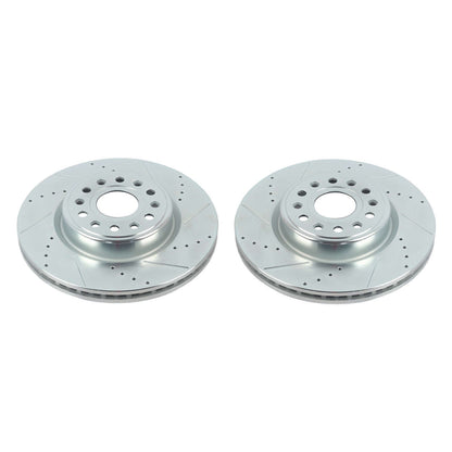 Power Stop 19-20 Ram 1500 Front Evolution Drilled & Slotted Rotors - Pair AR86004XPR