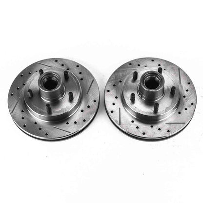 PowerStop Power Stop 95-97 Chevrolet Blazer Front Evolution Drilled & Slotted Rotors - Pair AR8617XPR